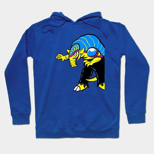 Monster Art Elephant Hoodie by cartenezo